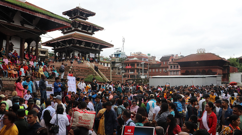 मृतकको आत्मशान्तिका लागि वसन्तपुरमा मनाइयो गाईजात्रा