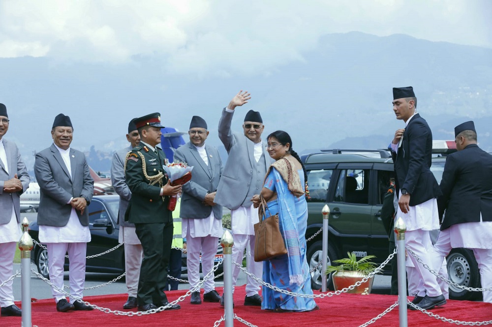 प्रधानमन्त्री ओली आज स्वदेश फर्किदै