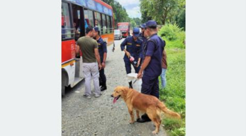 चाडपर्वलाई लक्षित गर्दै धरानमा तालिम प्राप्त कुकुरसहित प्रहरी चेकजाँच सुरु