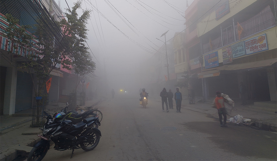 बाक्लो हुस्सु र चिसोले जनजीवन प्रभावित